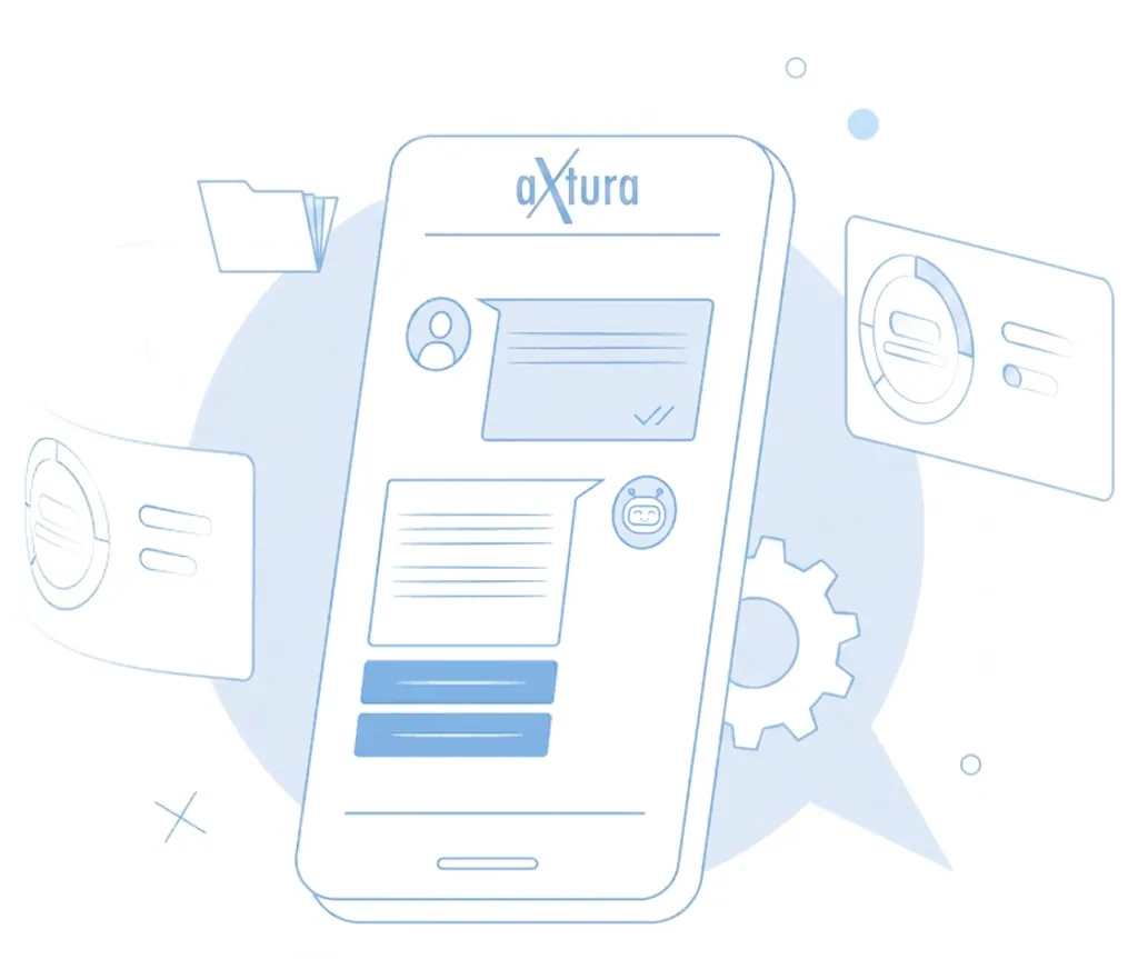Chatbots for the aXtura platform
