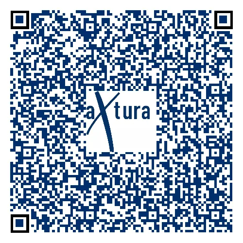 aXtura investor contacts QR code