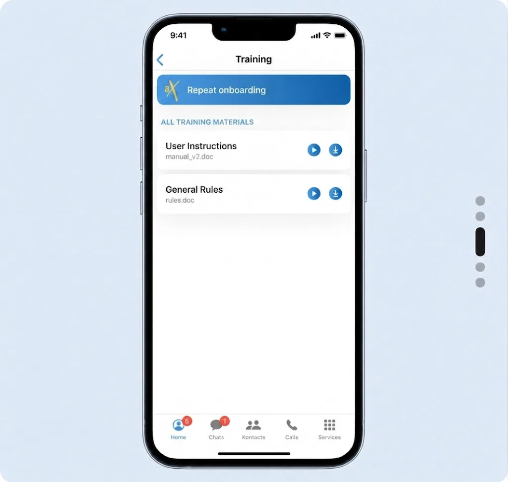 Employee onboarding in aXtura SmartApps
